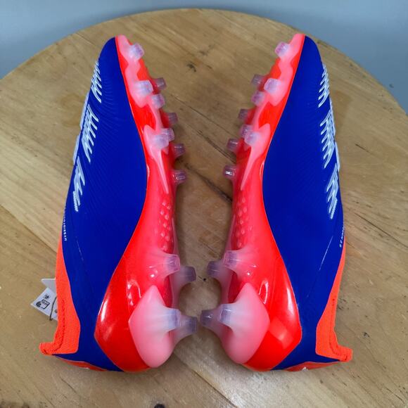 Mens 7 / Womens 8 Adidas Predator Elite LL AG Soccer Cleats Laceless Lucid Blue - Picture 6 of 9
